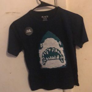 Boys SHARK Flip Sequin Tee Shirt! 🔥